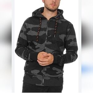 Superdry Orange label hoodie,zip up,camo,M‎